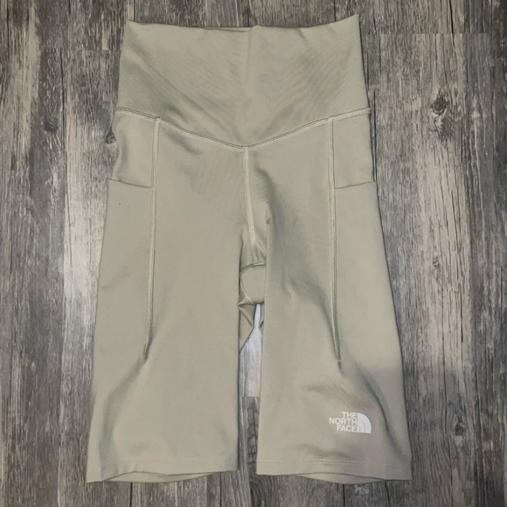 The north face woman’s XS tan bike shorts
